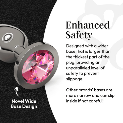 Metal Butt Plug Set (Circle-Shaped Charm)