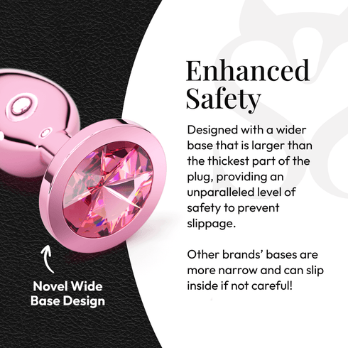 Metal Butt Plug Set (Circle-Shaped Charm)