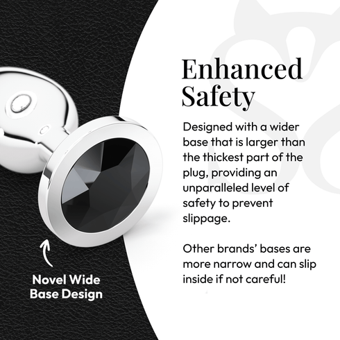 Metal Butt Plug Set (Circle-Shaped Charm)