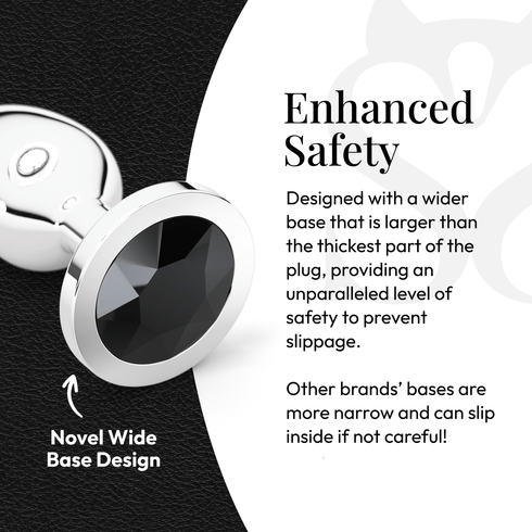 Metal Butt Plug Set (Circle-Shaped Charm)