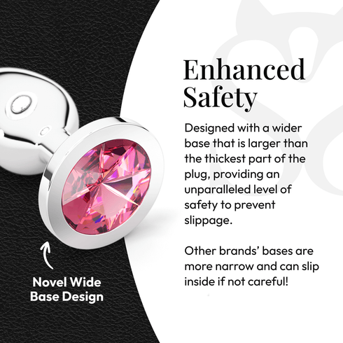 Metal Butt Plug Set (Circle-Shaped Charm)