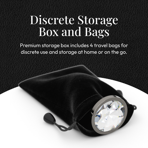 Metal Butt Plug Set (Circle-Shaped Charm)