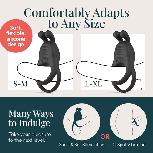 Vibrating C-Ring fits S–M through L–XL